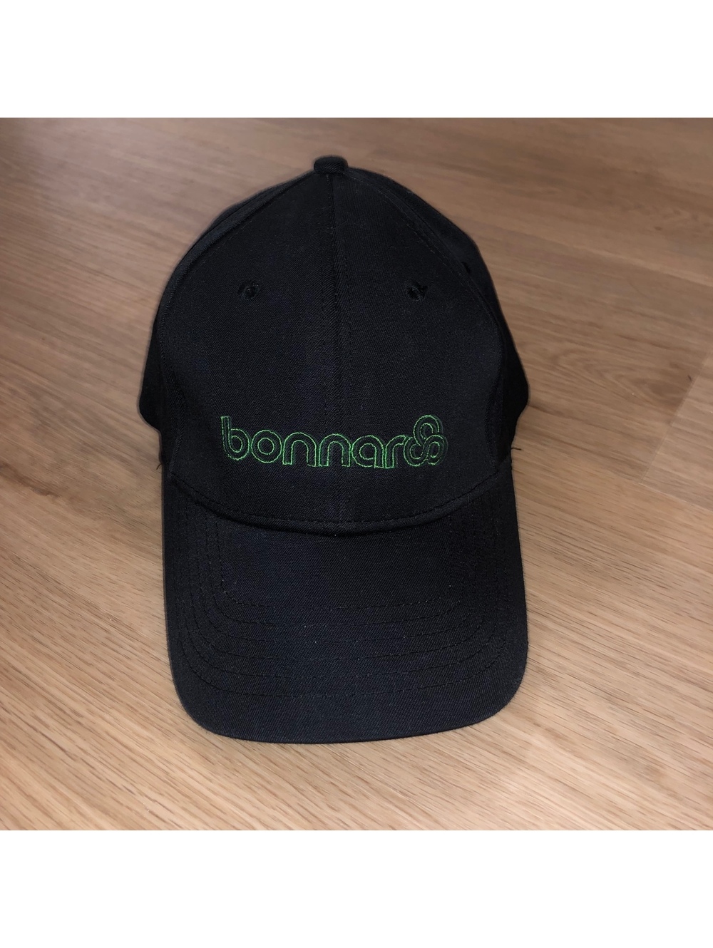 VINTAGE BONNAROO MUSIC & ARTS FESTIVAL FITTED FLEX FIT HAT L/XL BLACK GREEN CAP